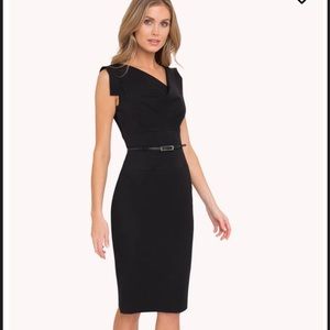 Black halo jackie o dress size 6 black